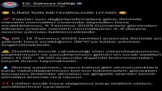 Valilik hava sıcaklıları hususunda uyardı: Sıcaklık yarından itibaren 4-6 derece artacak