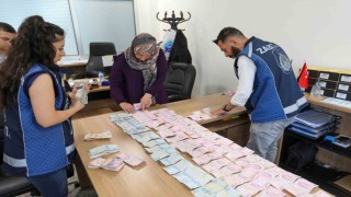 Vanda yakalanan dilencinin üzerinden 75 bin 950 TL çıktı