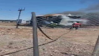 Viranşehirde trafo alev alev yandı