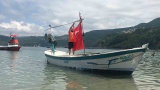 Yağlı direk yarışmasında büyük heyecan