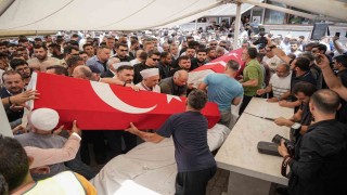 Yangın şehitlerine son veda