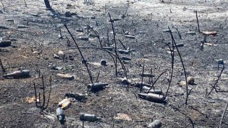 Yangının ardından utanç manzarası