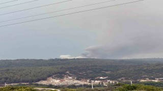 Yatağanda yıldırım yangını
