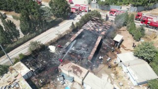 Yediemin otoparkında yangın