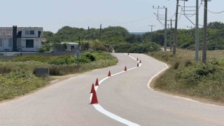Yol çizgileriyle ulaşım güvenli hale getiriliyor