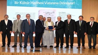 Yurt dışına kaçırılan nadide yazma eserlerden Kitab Şerhul-Esma yeniden Konyaya kazandırıldı