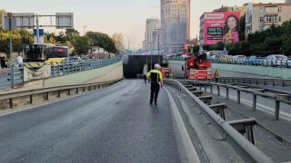 Zincirlikuyuda İETT otobüsü alevlere teslim oldu