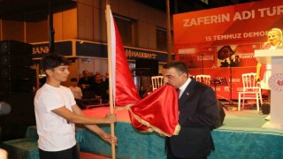 Zonguldakta 15 Temmuzun yıldönümünde demokrasi nöbeti tutuldu