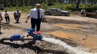 Zorkun Yaylası'nda Su Şebekesi Hizmete Girdi: Başkan Çenet Vanayı Açtı