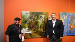 12. Uluslararası Akçaabat Resim Çalıştayındaki eserler sergilendi