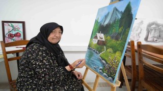 65 yaşında resim yeteneğini keşfetti