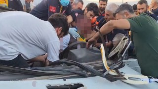 Adıyamanda otomobil takla attı: 1i ağır 4 yaralı