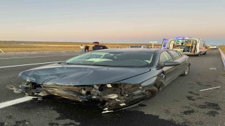 Ağrıda dönüş yasağını ihlal eden manevra kazaya yol açtı: 1 yaralı