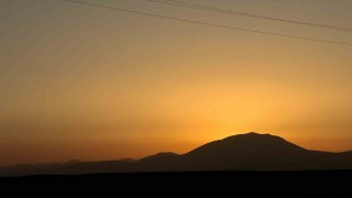 Ağrıda gün batımı görsel şölen oluşturdu