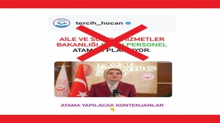 Aile ve Sosyal Hizmetler Bakanlığı 10 bin personel atamayı planlıyor iddialarına yalanlama