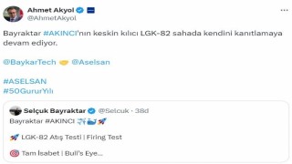 AKINCI TİHAdan ASELSANın LGK-82 mühimmatıyla hedefe tam isabet