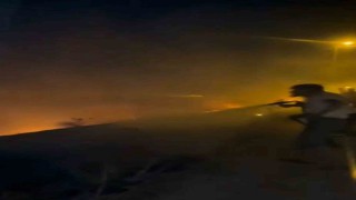 Altınçevre köyünde arazi yangını