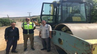 Amarat mahallesine 55 milyon TLlik sıcak asfalt