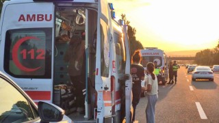 Anadolu Otoyolunda zincirleme kaza: 3 yaralı