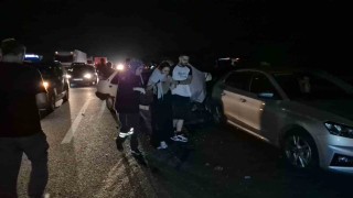 Anadolu Otoyolunda zincirleme kaza: 4 yaralı