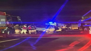 Aniden yola çıkan domuz kazaya neden oldu: 5 yaralı