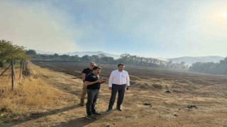 Anız yangını 3 köye sıçradı, yerleşim yerlerine ulaşmadan kontrol altına alındı