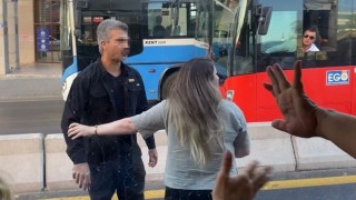 Ankarada trafik tartışması kamerada