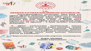 Araban Kaymakamlığı bin 500 ihtiyaç sahibi çocuklara yardım yapacak