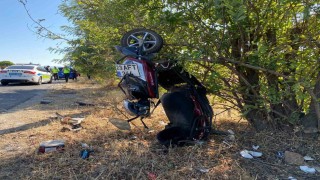 Aracın çarptığı motosikletin sürücüsü hayatını kaybetti