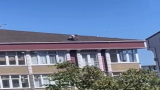 Arnavutköyde tedbirsiz tamirat yürekleri ağızlara getirdi: O anlar kamerada