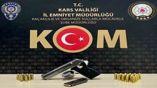 Arpaçayda silah ve mühimmat ele geçirildi