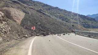 Artvinin Yusufeli ilçesinde heyelan