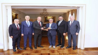 ATO Başkanı Barandan İtalya Büyükelçisi Marrapodiye ziyaret