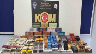 Ayvalıkta polisten kaçak sigara ve tütün operasyonu