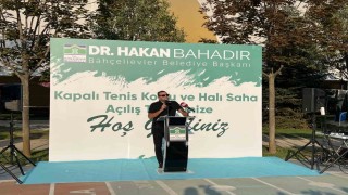 Bahçelievler Belediyesi tarafından kapalı tenis kortu ve halı saha açılışı yapıldı