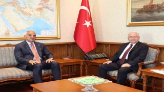 Bakan Güler, Kültür ve Turizm Bakanı Mehmet Nuri Ersoy ile bir araya geldi