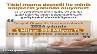 Bakan Işıkhan: 2024 yılında 1,3 milyar lirayı aşan tıbbi mama ödemesi gerçekleştirdik