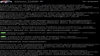 Bakan Tunç: Özgür Özelin önünde iki seçenek var