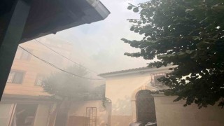 Balatta hamamda yangın paniği