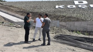 Balıkesirde Koçbayır Göletinde çalışmalar sürüyor