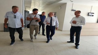 Balıkesirde yapımı devam eden okullara denetim