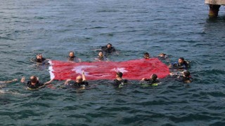 Bandırmada 30 Ağustosta engelsiz zafer dalışı yapıldı