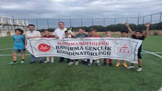 Bandırmada yaz Kuran kursları futbol turnuvası tamamlandı