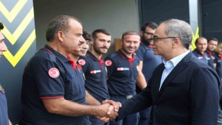 Baraçlıdan itfaiyecilere moral ziyareti: Türkiyenin en gelişmiş teşkilatı