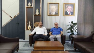 Başkan Özdoğan; İncesu Belediye Başkanı Mustafa İlmeki makamında ağırladı