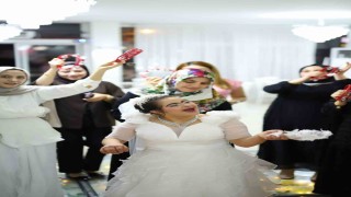 Batmanda down sendromlu Şeymanın gelin olma hayali gerçekleştirildi