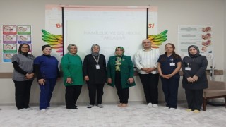 Bayburtta anne adaylarına ağız ve diş sağlığı eğitimi veriliyor