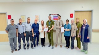 Bayburtta dahiliye ve nöroloji servisi çalışanlarına teşekkür belgesi verildi