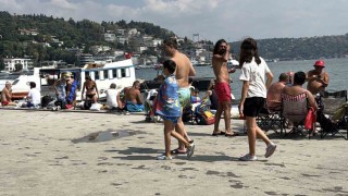 Bebek Sahilinde Zafer Bayramı tatili ve yazın son günleri yoğunluğu