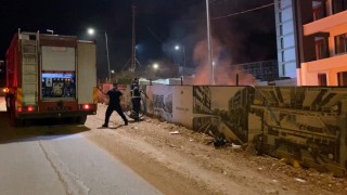Bekçi inşaatta ateş yaktı mahalle ayağa kalktı